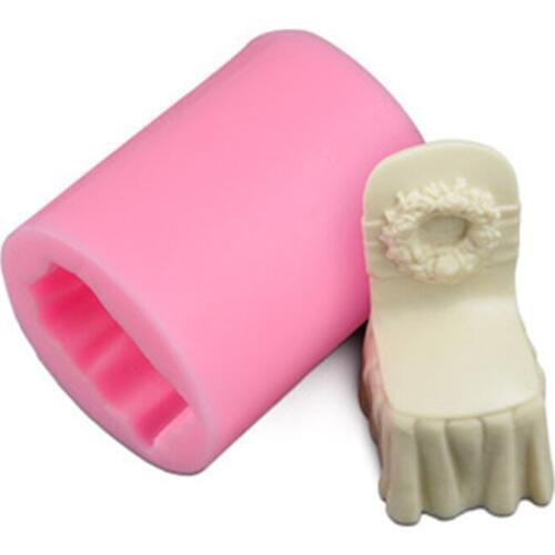 Baking Sugarcraft Silicone Mold Fondant Decorating Tool Gum Psate Wedding Chair Cake Mold D353