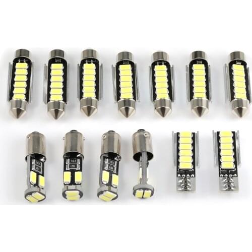 Perfect White Canbus Error Free LED bulb interior dome map overhead light Kit for Audi A4 B5 1999