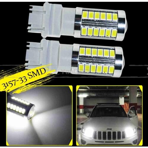 YaaGoo 33SMD LED Bulbs White 3157 T25 5730Chip For Daytime Running Lights DRL Lamp