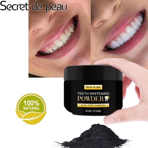Teeth Whitening Charcoal Powder Oral Health Care Remove Yellow Activated Charcoal Powder Dental Whitening Tooth Care