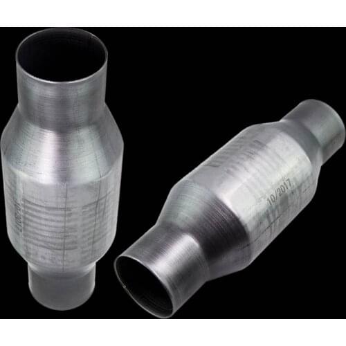 2x 2.5" Universal Catalytic Converter High Flow 410250 Stainless Steel, Professional Accessories
