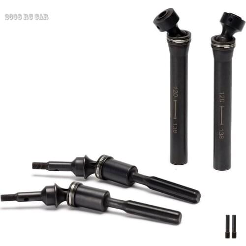 Hard Steel Swing Axles Driveshaft CVD Black 5451X For RC Car Traxxas E-Revo Summit Revo 3.3 E-MAXX T-MAXX NEW ENRON 2Pcs 1/10