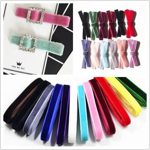 10yards(9mm）Velvet Face Ribbon DIY Hand-made Clothing Accessories Gift Wrapping Webbing