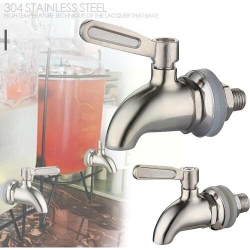 16mm Beverage Wine Barrel Faucet Drink Dispenser Tap Steel Coffee Faucet Silver Water Spigot Taps Juice D7Y1