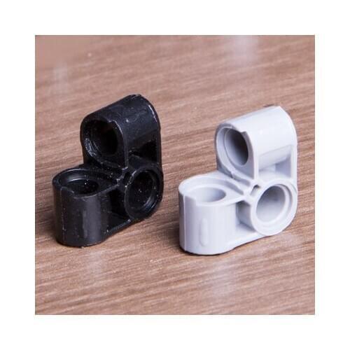 20Pcs/Lot DECOOL high-tech 2*2 Bent 90 (Pin) MOC Connector Compatible 44809 EV3 Building Blocks Parts Toys For Children