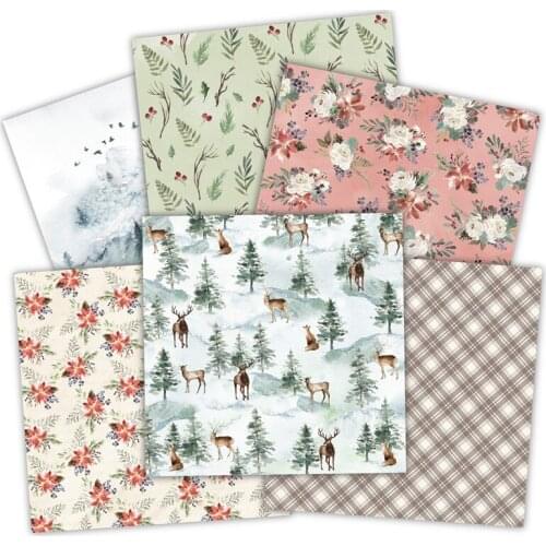 24PCS/Lot Cedar Retro Material Papers DIY Scrapbooking Album Diary Gift Decorative Paper Scrapbooking Paper
