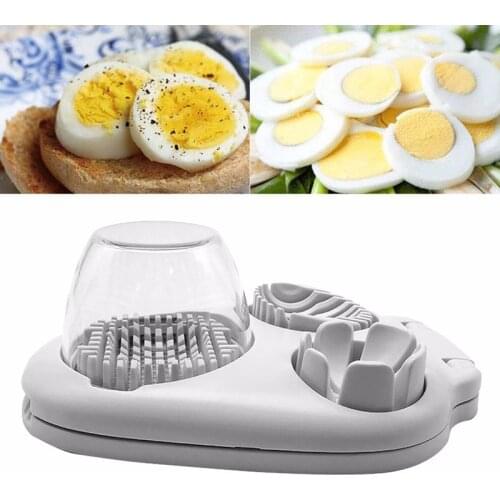 3 In 1 Practical Wedging Multifunctional Home Strawberries Eggs Slicer Cutter Kitchen Tool White Slicing Manual Stainless Steel