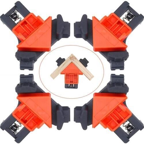 4pcs Woodworking Clamp 90 Degree Right Angle Fixing Clips Picture Frame Corner Clamp Woodworking Hand Tool DIY Fixture Tool