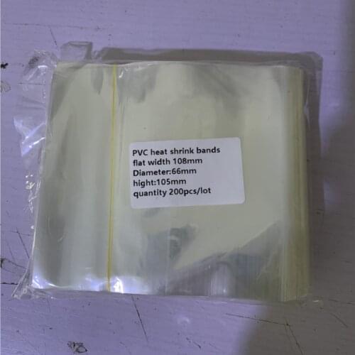 400pcs/lot Pvc Transparant Heat Shrink Bands For Jar Mouth/cap Sealing Film Diameter 60mm Height 105mm Laid Flat Width 108mm