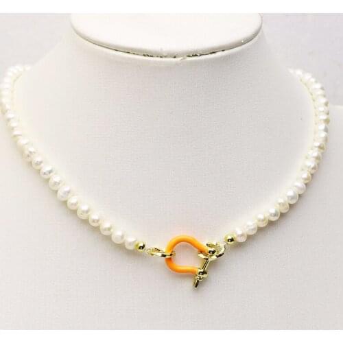 5 Strand Pearls strand U shape clasp necklace Pearls necklace jewelry women Pearls necklace accessories gift for women 51529