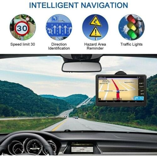 7" Inch Car GPS Navigation 8GB 256MB Traffic Voice Guidance MP3 MP4 Player