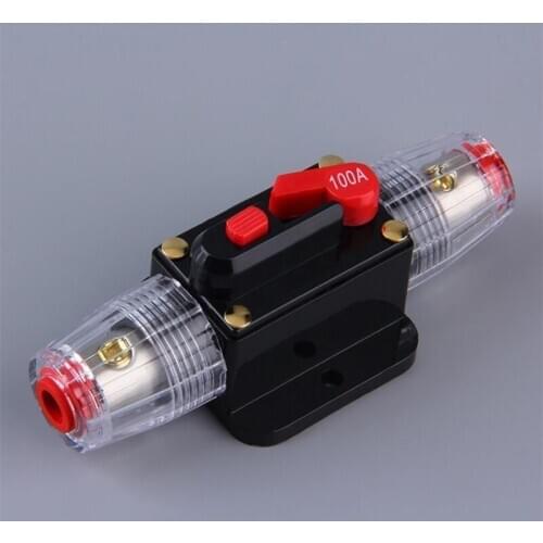 New 40A/60A/80A/100A Optional Car Automatic Fuse Automatic Fuse Switch Car Motor Vehicle Circuit Breaker 12V/24V
