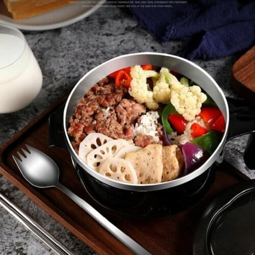 Large Capacity Lunch Box 304 Stainless Steel Instant Food Bowl With Lid Food Cup Salad Children Food Containers Camping Supplies