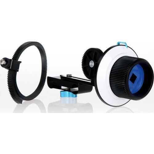 Quick Release Clamp DSLR Follow Focus with Adjustable Gear Ring Belt for 15mm Rod Rig 60D 600D 5D2 GH2 D7000