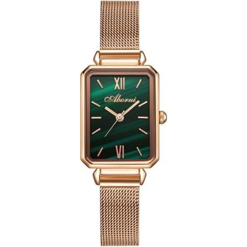 2020 Rose Gold Green Women Watches Luxury Brand New Dress Bracelet Ladies Watch Quartz Female Clock Waterproof relogio feminino