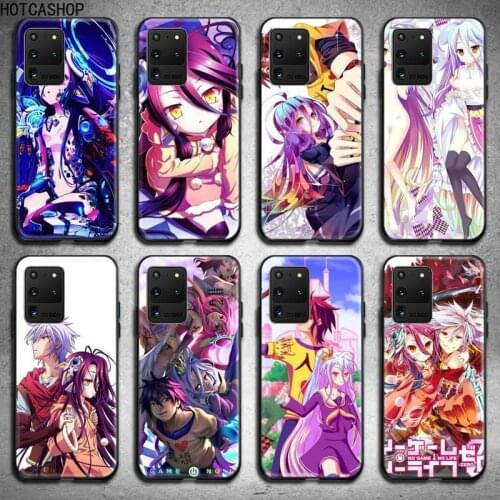 Anime Game NO life Phone Case for Samsung S20 plus Ultra S6 S7 edge S8 S9 plus S10 5G lite 2020
