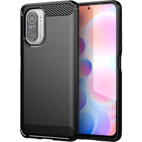 For Xiaomi Poco F3 Luxury Carbon Fiber Skin Full Soft Silicone Cover Case For Xiaomi Poco F3 F 3 PocoF3 Phone Case