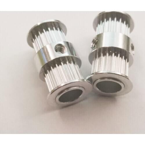 GT2 Pulley Double Round-Headed Synchronous Wheel Gear 20 teeth bore 8mm belt width 6mm Timing Pulley