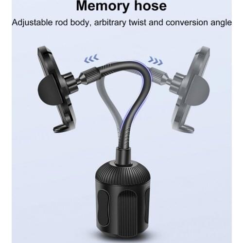 Memory Hose Practical Auto Cup Cradle Slim Phone Bracket Adjustable Car Phone Holder Flexible for Automobile
