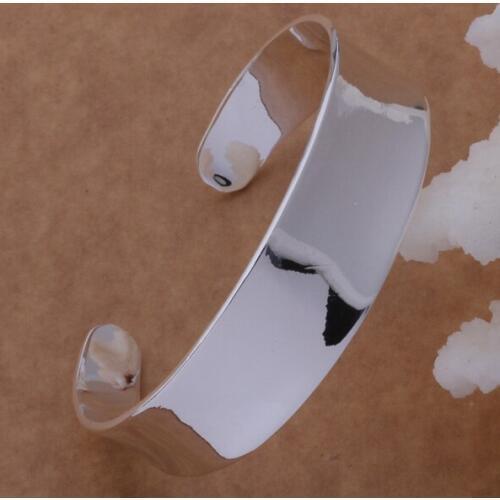 Hot Sale High Quality Silver Color Jewelry Wholesale Fashion Jewelry High Quality Fashion Bangles Solid Arc Women Accessories