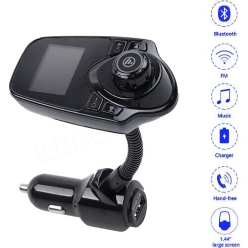 Kebidu USB Charger LCD Display Car Transmitter Kit Wireless Bluetooth Audio Player Hands-free FM