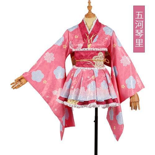Anime DATE A LIVE Itsuka Kotori Cosplay Costume Kimono Dress Halloween Carnival Outfit Women Dress Cosplay Costume