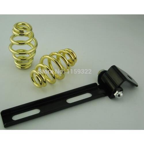 UNDEFINED Motorcycle Accessories 3" Golden Solo Springs Seat Brackets Mounting for Harley Bobber Chopper Custom