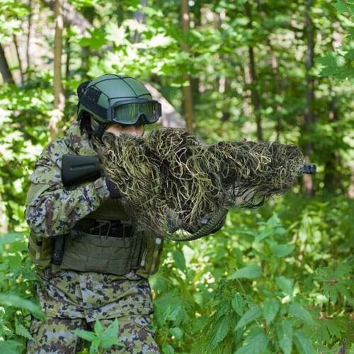 Hunting Rifle Wrap rope grass type Ghillie Suits Gun stuff Cover For camouflage Yowie Sniper Paintball hunting clothing thicker