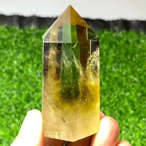 NATURAL Smoky Citrine QUARTZ CRYSTAL WAND POINT HEALING