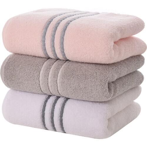 Drop Shipping 2020 New 3pcs/set 100% Cotton Terry 2pcs Face Towel Soft Bathroom Hand 1pc Bath Towels Set