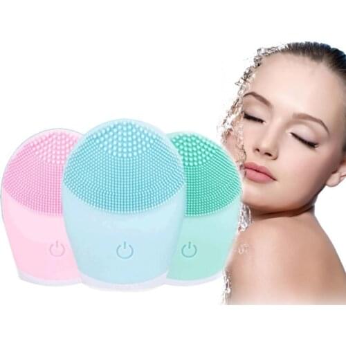 Silicone cleanser electric massage wash brush ultrasonic Pore Cleaner beauty instrument