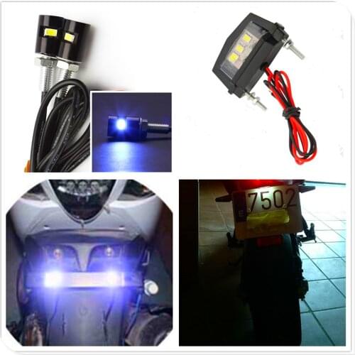 New Motorcycle motorbike Tail Rear LED License Plate Light Bulb Motocross for HONDA XR230 MOTARD XR250 MOTARD CRM250R AR
