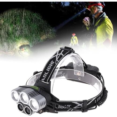 LED Headlamp USB Rechargeable Headlight with 6 Lighting Modes for Camping / Outdoor Riding / Outdoor Adventure / Night Fishing