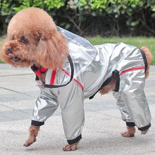 Dog Raincoat Reflective Dog Rain Jacket Jumpsuit Waterproof Dog Clothes Puppy Garment Yorkshire Poodle Bichon Corgi Clothing