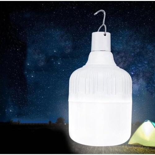 USB Rechargable LED Bulb Camping Light Bulb Emergency Portable Clip Lamp 5V