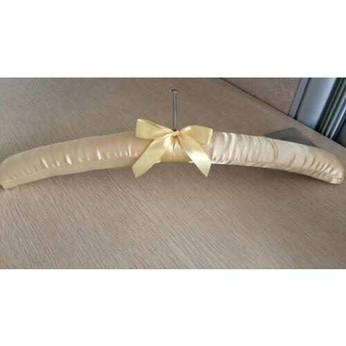 38.5CM Satin Fabric Hanger Hotel Silk Clothes Rack Anti-theft Hook Hanger (Excluding Ring)
