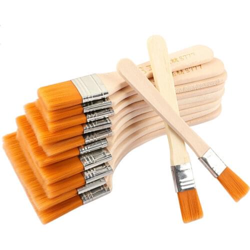 12Pcs/Set Wooden Oil Painting Brushes Artist Acrylic Paniting Brush Art Supply Set Watercolor Brushes Oil Drawing Artist Supplie