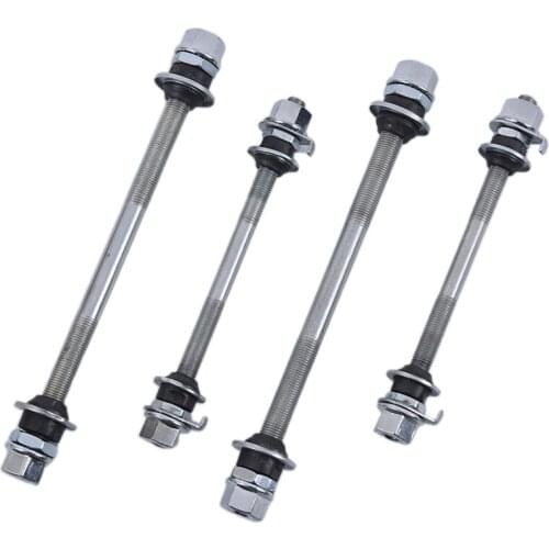 150/180mm Bicycle Wheel Hub Axle Front Rear Steel Solid Spindle Shaft Vintage Front/rear Axle Lever Bike Repair Tool Accessories