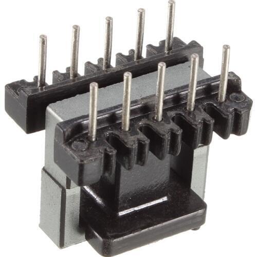 Uxcell 5 Sets EE19 5 with 5pin Transformer Bobbin PC40 Ferrite Core Vertical 10 Ferrite Halves and 5 Bobbin