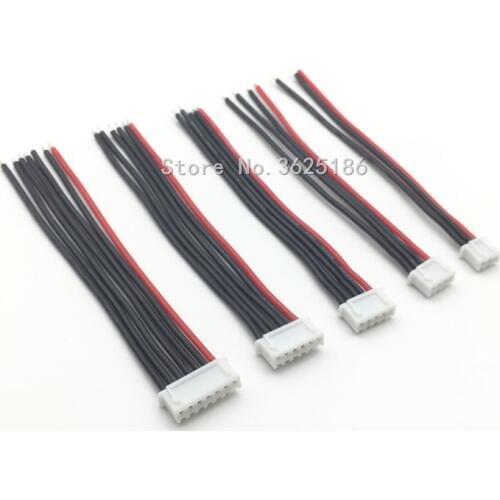 5pcs 150mm 2s 3s 4s 5s 6s LiPo Battery Balance Charger Plug Line/Wire/Connector 15cm 22AWG JST-XH Balancer cable 5 pieces/lot