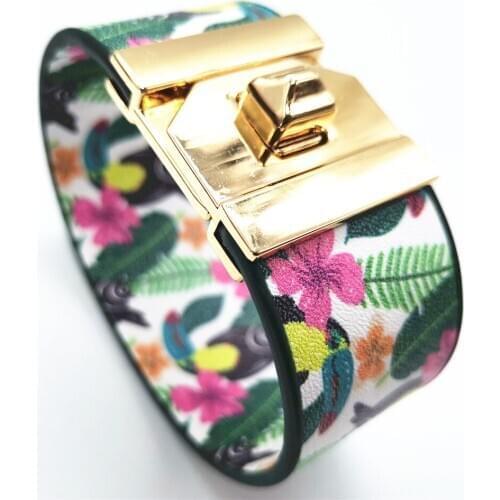 Flower Green Leaf Summer Beach Jewelry Design Trendy Women Bracelets Fashion Girl Flower Bangle Female Pineapple Fruit Jewelry