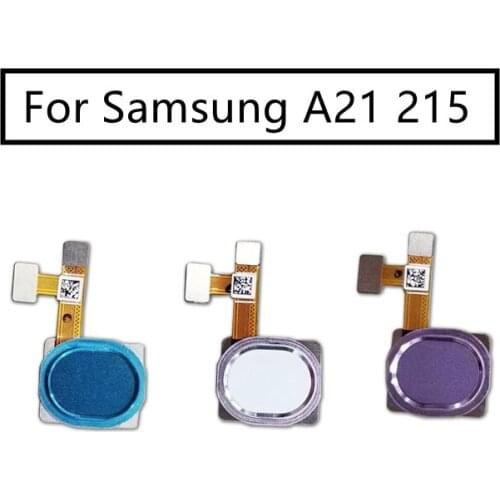 For Samsung Galaxy A21 A215 Fingerprint Scanner Flex Cable Touch Sensor ID Home Button Return Ribbon Flex Cable Repair Parts
