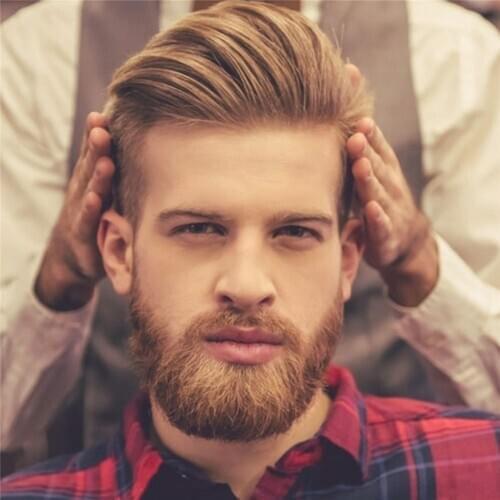 Eseewigs Swiss Lace & PU Toupee Replacement Systems Handmade Men Wig Hairpiece Natural Remy Indian Human Hair Base Size 10"x8"