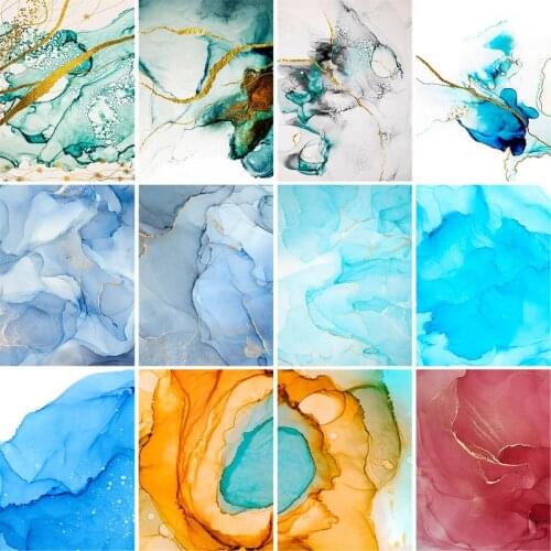 GATYZTORY 60x75cm Frame Diy Painting By Numbers Kits Blue texture Picture By Number Modern Home Decor Wall Oil Artwork