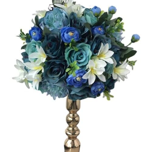 Artificial silk rose flower wall wedding backdrop decoration Table centerpiece flower ball decoration 30cm 10pcs/lot TONGFENG