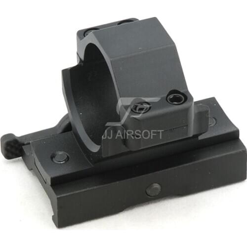 JJ Airsoft A.R.M.S. 30mm Throw Lever Ring with Riser