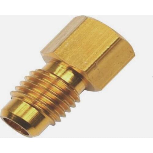 4PCS R134A Brass Refrigerant Tank Adapter To R12Fitting Adapter 1/2 Female Acme To 1/4 Male Flare Adaptor Valve Core Natural