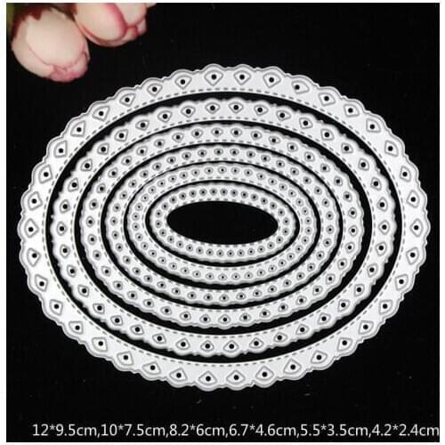 Love Oval Metal Cutting Dies Stencils for DIY Scrapbooking/photo album Decorative Embossing DIY Paper Card