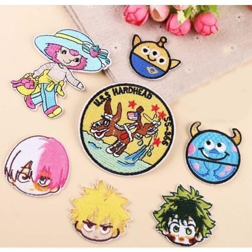 Hot Sale Cartoon Patches Mouse Movie Stars Patch Iron Patches Clothing Child clothes donkey Badge Ironing Stickers