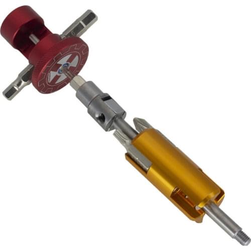 SRWRN Aluminum Bike Bicycle Invisible Repair Tool Set Multi Portable Kit Upgraded version Hexagon Screwdriver T25 Wrench Set